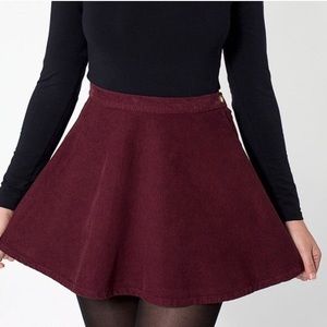 AMERICAN APPAREL Corduroy Skater Skirt